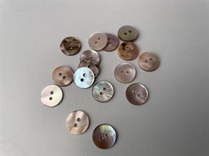 Perlemors knap - sart rosa, 13 mm